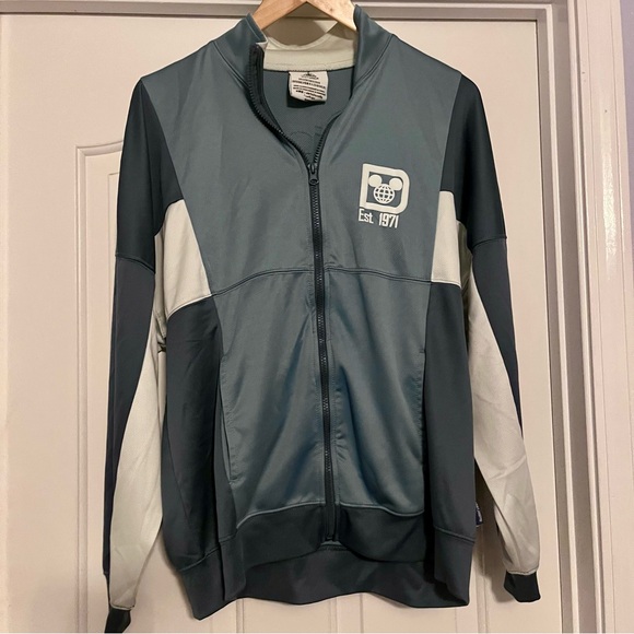 Disney World Spirit Jersey Gray and White Zip-Up Jacket size S - Picture 3 of 8